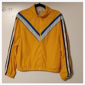 #17 PINK Victoria's Secret yellow windbreaker